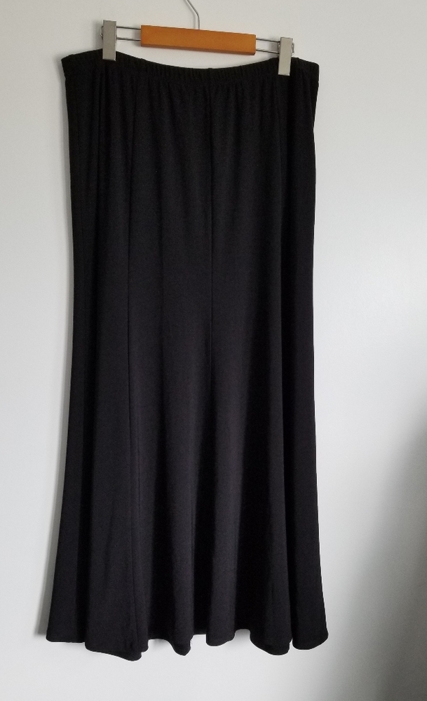 (3/$40) Antoine Black Flowy Maxi Skirt